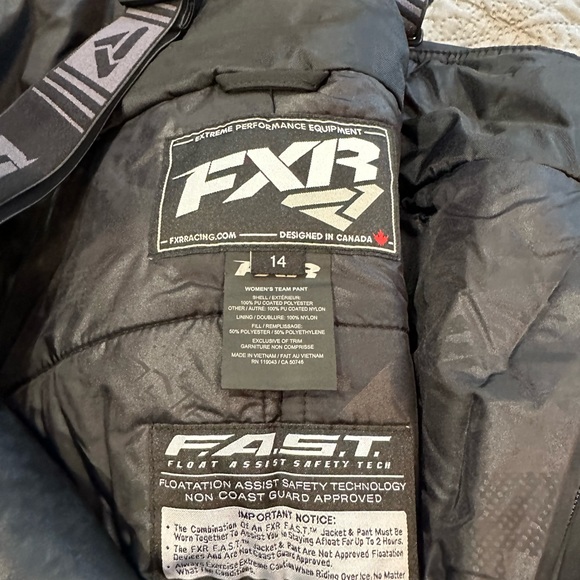 Women’s team FXR snow pant size 14. FAST. - Picture 4 of 5